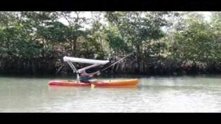 Sun Canopy Bimini Top Shade for Kayaks Canoes or any narrow watercraft [upl. by Esinaj]