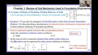 Foundation EngineeringChapter1 Review of Soil Mechanics Part18StressDilatancy Theory Example [upl. by Mavilia]