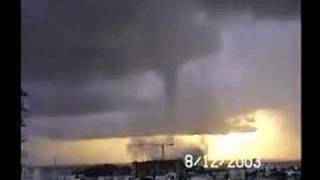 Miami Beach Waterspout  Tornado  August 12 2003 [upl. by Ahsinev]