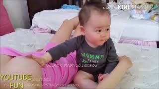 How to breastfeeding a child  best child and his mammas breastfeeding cute moment 2018 [upl. by Yntirb458]