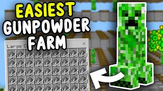 EASIEST GUNPOWDER Farm Minecraft Bedrock 121 1500 H [upl. by Anaher]