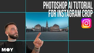 Photoshop AI Tutorial How to make images fit the Instagram Ratio Format [upl. by Yvi]