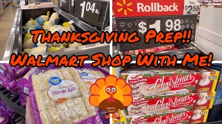 Thanksgiving Plan And Prep Walmart Shop With Me [upl. by Aciraj]