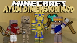 Minecraft ATUM DIMENSION MOD  A Journey Into The Sands Alpha Release [upl. by Ahseikram]