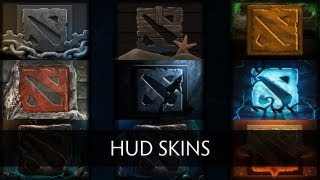 Dota 2 Hud Skins Preview [upl. by Naleek]