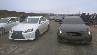 Race Lexus IS350 vs Infiniti G37 Prelude Turbo Impreza WRX STI BMW 330 Legacy 25 Turbo [upl. by Notserc]