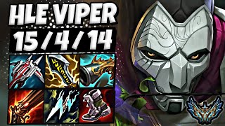 Jhin vs Zeri ADC  HLE Viper  Rank 1 Korea Challenger 1414 ✅ [upl. by Ocirne770]