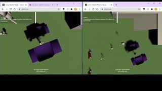 Testing Multiplayer Game  Unity 3D WebGL  NodeJS  WebSocket  Glitch [upl. by Ruenhs379]