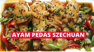 RESEP CARA MEMBUAT AYAM SAUS PEDAS SZECHUAN ENAK BANGET BIKIN KETAGIHAN  RESEP MASAKAN INDONESIA [upl. by Moyna]