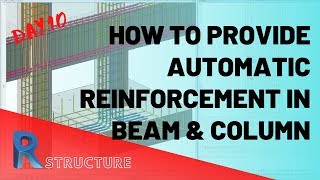 Provide Automatic Reinforcement in Beam amp column  Revit Structure [upl. by Josselyn329]