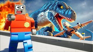 MASSIVE LEGO MONSTERS Survival in Brick Rigs Multiplayer [upl. by Sidonius]