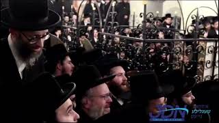 Skver Rebbe In The Rema Shul In Cracow  Teves 5784 [upl. by Dnomra]