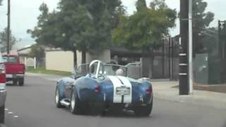 Blue Shelby Cobra Acceleration Sound [upl. by Folger276]