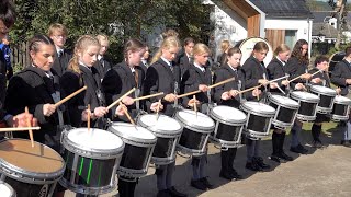 Long Peak Highland Festival Drum Fanfare by Gordonstoun Band Drum Corps at 2024 Braemar Gathering [upl. by Belac612]