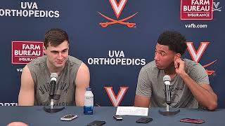 MENS BASKETBALL  Virginia vs Georgia Tech Players Postgame [upl. by Aneehsram]