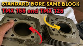 STANDARD REBORE SAME BLOCK TMX 155 and TMX 125 [upl. by Tnomad433]