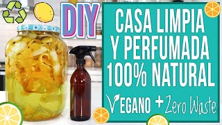 DIY LIMPIADOR MULTIUSOS DE CÍTRICOS  BARATO NATURAL ZERO WASTE VEGANO CERO BASURA  Mixi [upl. by Ueik]