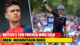 Britishs Tom Pidcock Wins Gold  Cycling Mens Mountain Bike  Olympic 2024 [upl. by Aiveneg]