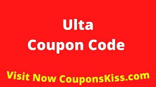 Ulta Coupon Code 2024  How to Enter Ulta Promo Code CouponsKisscom [upl. by Best12]