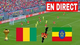 🔴EN DIRECT  GUINÉE VS ÉTHIOPIE I⚽MATCH DE QUALFICATION POUR LA COUPE DAFRIQUE DES NATIONS 202425🏆 [upl. by Assilen]