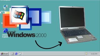 Installing Windows 2000 on Prestigio Nobile 157 [upl. by Jenks]