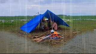 2 HARI BERBURU IKAN NILA MANCING IKAN GABUS MENIKMATI HASIL BERSAMA KELUARGA DI DANAU TEMPE [upl. by Inig]