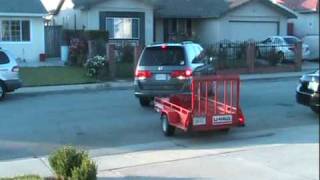 2008 Honda Odyssey  Backing Up A MotorcycleTrailer [upl. by Alidus]