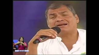 Rafael Correa dirigió el Enlace Sabatino desde la Provincia de Loja [upl. by Htederem361]