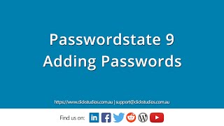 Adding Passwords into Passwordstate [upl. by Letsyrk8]