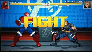 MUGEN Iron Patriot VS Daken Dark Wolverine [upl. by Enyalb]