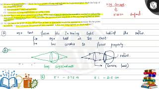 a What is longsightedness State the two causes of longsightedness or hypermetropia With t [upl. by Ayanaj914]