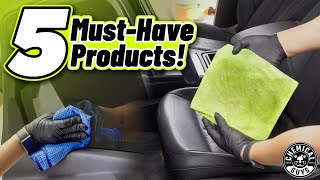 Top 5 Tools amp Products to Clean and Refresh Your Cars Interior  Chemical Guys [upl. by Bellaude446]