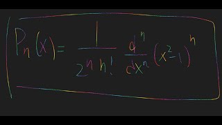 Rodrigues formula of Legendre polynomial [upl. by Wolram]