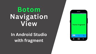 Bottom Navigation Bar Android Studio with Fragment Java  Android Studio Giraffe  202231 [upl. by Corson]