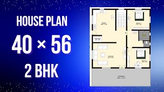 2200 Sqft House Plan  40×56 House Plan  House Plan Design [upl. by Lilhak]