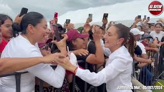 CLAUDIA SHEINBAUM PRESIDENTA DE MÉXICO INICIA GIRAS DE TRABAJO EN JANTETELCO MORELOS [upl. by Vinnie]