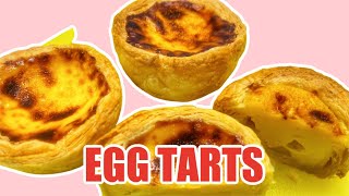 Portuguese Egg Tarts 🥧🥚🧈 [upl. by Patsy]