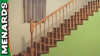 Installing Stair Rails  Menards [upl. by Cinimod132]