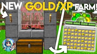 Best Gold and Xp Farm For Minecraft bedrock edition 121 [upl. by Tenom]