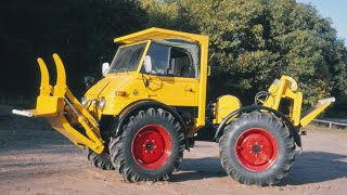 MercedesBenz MBtrac 65 70 Unimog U 421 und Uniknick im Forsteinsatz [upl. by Swanhilda]