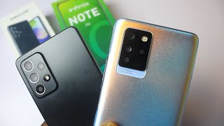 Infinix Note 10 Pro vs Samsung Galaxy A52 Speed Test  Camera Comparison [upl. by Lazare]