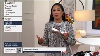 Franco Sarto Carolynn Low Loafers on QVC Courtneys Fall Style Guide amp Jeannette Josue [upl. by Amelia983]