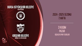 BURSA BÜYÜKŞEHİR BELEDİYESİ SK  KIRŞEHİR BLD SK  7 HAFTA [upl. by Drannek]