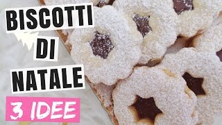 BISCOTTI DI NATALE Ricette⎮3 Idee⎮Facili e Velocissimi 🌲 [upl. by Cykana]