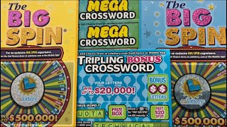 Big Spin Mega Crossword Tripling Bonus Crossword [upl. by Gausman]