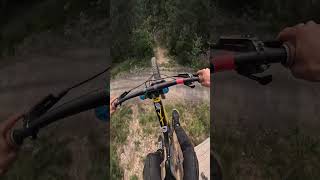 Road gap evobikepark4786 mtb downhill mtblife jump mountainbike bikelife dh crash [upl. by Dnomyaw]