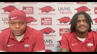 Arkansas players press conference  Florida week [upl. by Anomor510]