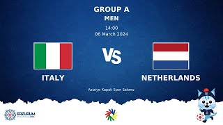 ITALY vs NETHERLANDS  Futsal DEAFLYMPICS ERZURUM 2024  Men Group Stage [upl. by Lotson]