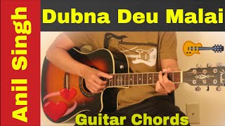 Dubna Deu Malai  Guitar chords  lesson  Anil Singh [upl. by Gnehs]