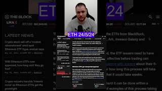 💥¡Los ETFs de Ethereum HAN SIDO APROBADOS💥 [upl. by Obed780]